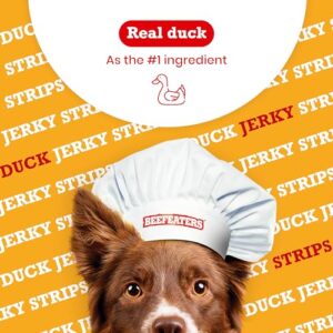 Beefeaters Duck Jerky Strips Dog Treat, 1.58oz, Case of 12, Brown