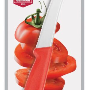 HIC Kitchen Serrated Tomato Knife, German Steel Blade