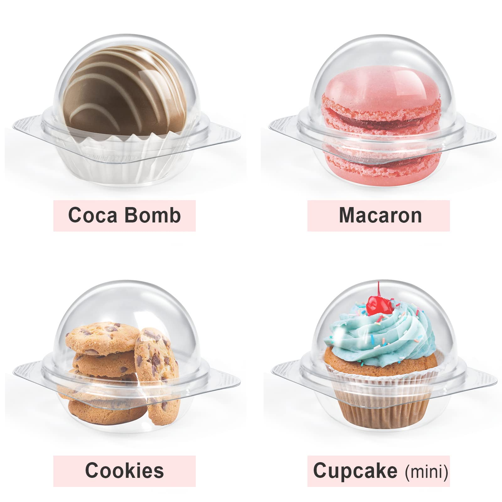 Cocoa Bomb Boxes Spherical Chocolate Bomb Package Box Small Cupcake Box 50 Pack