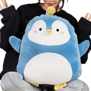 COSGOO 17.7 Inch Soft Blue Penguin Plush Hugging Pillow Cute Penguin Stuffed Animal Plushies Penguin Doll Toy Kids Stuffed Animals Penguin Plush Toys for Birthday, Valentine, Christmas or Daily