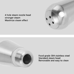 Coffee Machine Nozzle, 4 Hole Stainless Steel Steam Nozzle Coffee Machine Spout Coffee Machine Replacement Milk Foam Nozzle Replacement for Breville 8