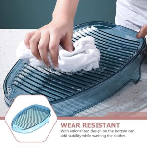 Cabilock Washing Washboard Baby Clothes Washboard Dormitory Washboard Home Scrubbing Board Non- Slip Socks Underwear Washboard Laundry Supply