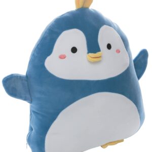 COSGOO 17.7 Inch Soft Blue Penguin Plush Hugging Pillow Cute Penguin Stuffed Animal Plushies Penguin Doll Toy Kids Stuffed Animals Penguin Plush Toys for Birthday, Valentine, Christmas or Daily