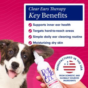 PetLab Co - Dog Ear Yeast Bundle: Soft Chew Dog Probiotics for Gut Health, Yeast Production, Itchy Ears, Itchy Skin, Seasonal Allergies & Clear Ears Therapy Ear Cleaner for Dogs