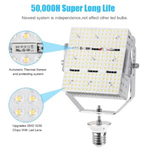 150W LED Retrofit Kit for Shoebox (650W MH/HPS Replacement) 100-277V 5000K 21750LM E39 Mogul LED Parking Lot Retrofit Lights for Tennis Court High Bay Street Area Lighting Fixture ETL Listed DLC…