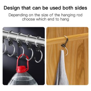 HCCMALL S Hooks Stainless Steel Heavy Duty S Hooks Anti Drop for Kitchen,Work Shop,Bathroom,Garden,Wardrobe,Office,Perfect Rack Hooks,12Pieces (12, 73x37mm)