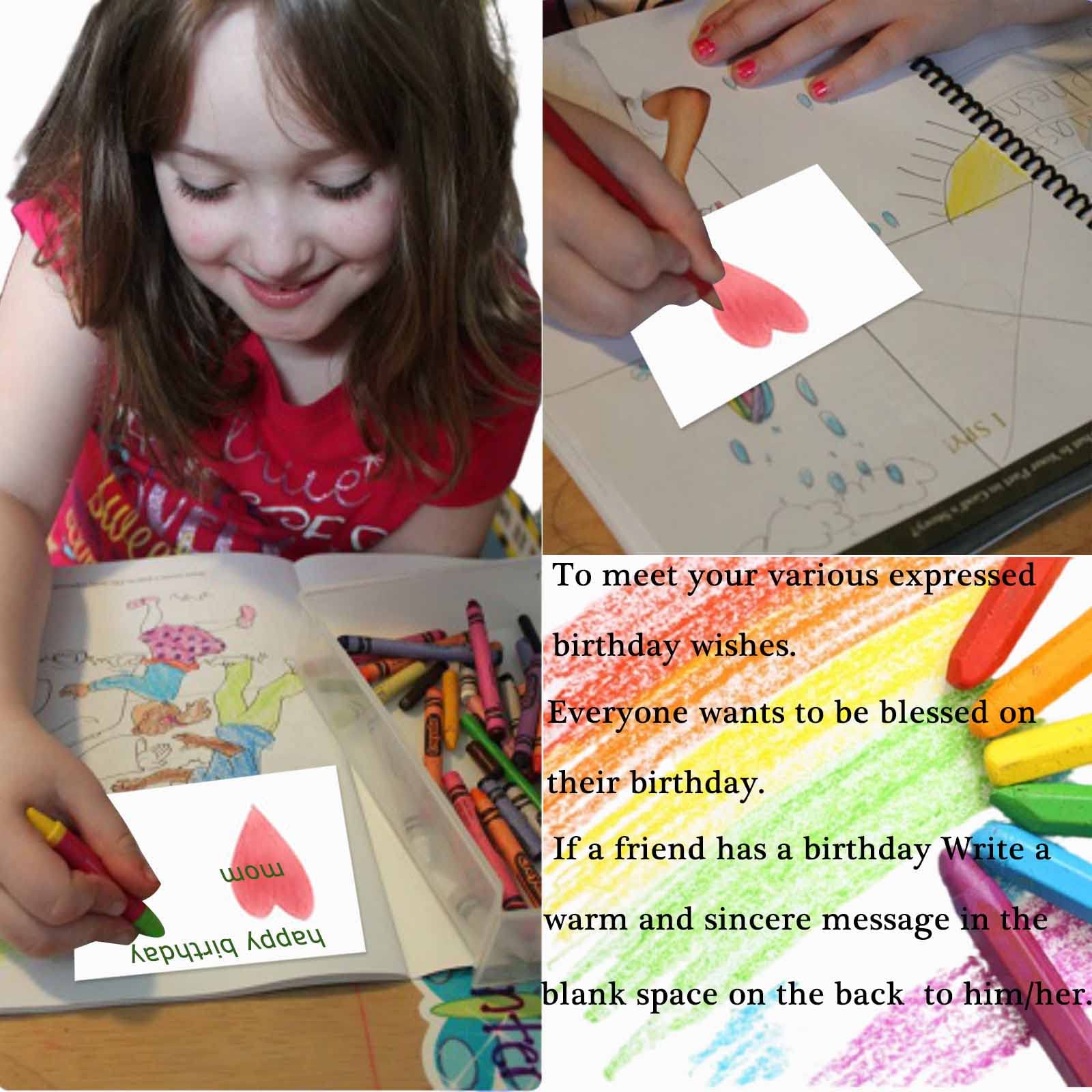 100 Pack Happy Birthday Cards - Bulk Set Includes 10 Unique Designs, 4 x 6 Inches for Kids & Adul