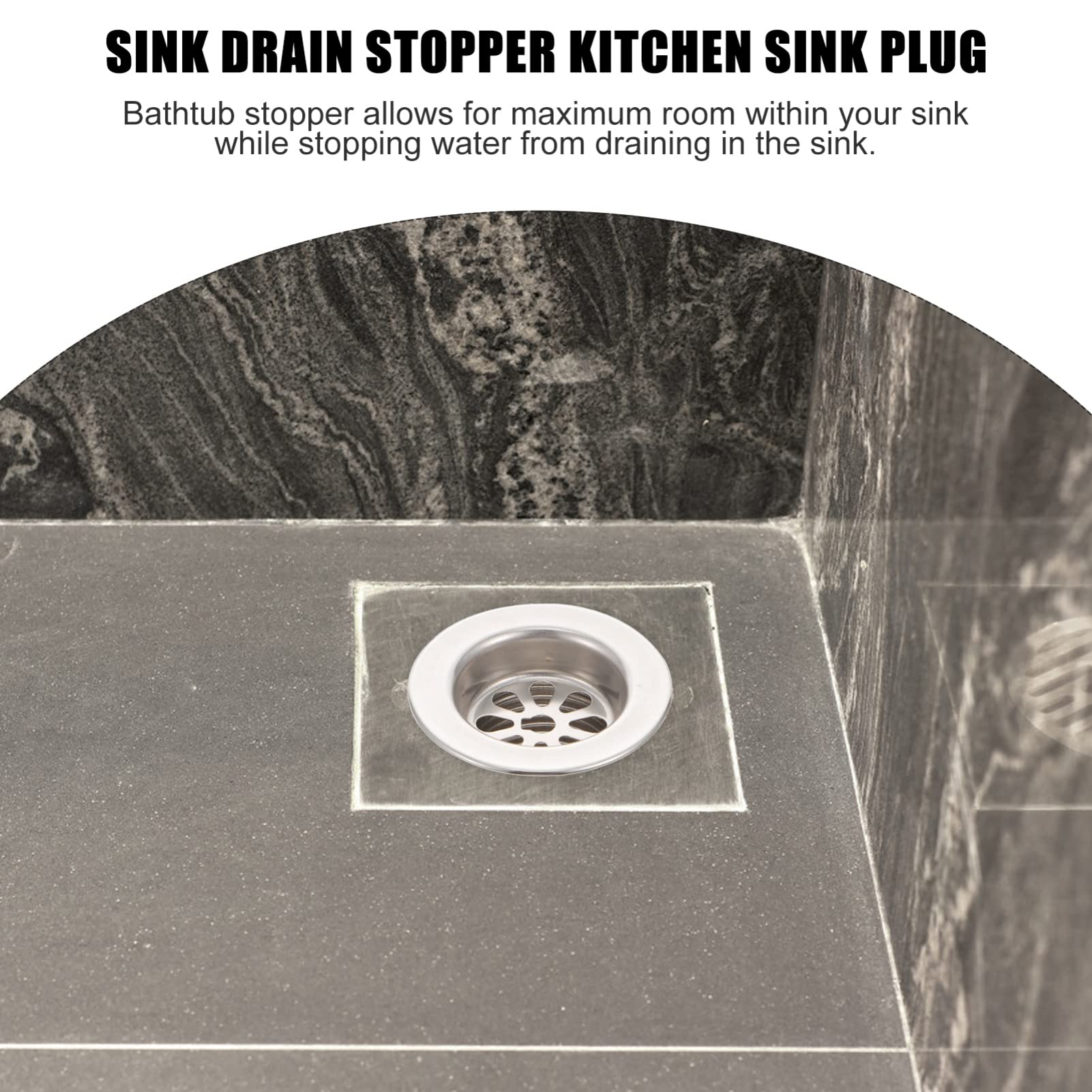 Strainer Sink Stopper Kitchen Sink Plug Tub Stopper Tub Drain Plug Bath Stopper Sink Drain Stopper Bathtub Plugs Sink Water Stopper Bath Plugs