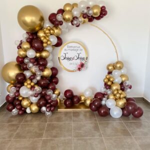 Janinus Burgundy Balloon Garland Arch Kit Maroon Balloons 12 In 5 In 80pcs Wine Red Balloons Matte Balloons for Graduation Wedding Bridal Shower Birthday Party Anniversary & Women Party Decoration