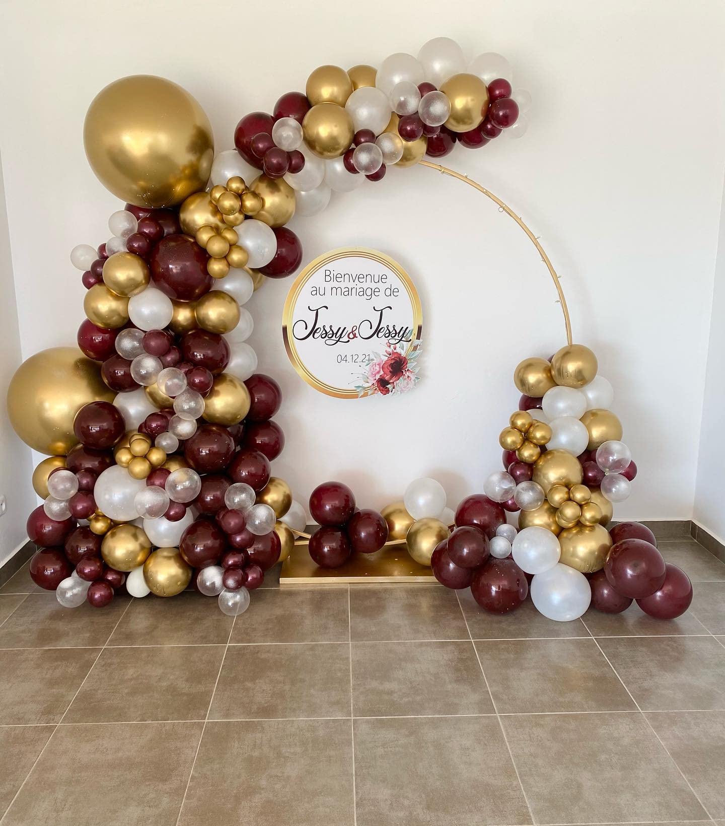 Janinus Burgundy Balloon Garland Arch Kit Maroon Balloons 12 In 5 In 80pcs Wine Red Balloons Matte Balloons for Graduation Wedding Bridal Shower Birthday Party Anniversary & Women Party Decoration