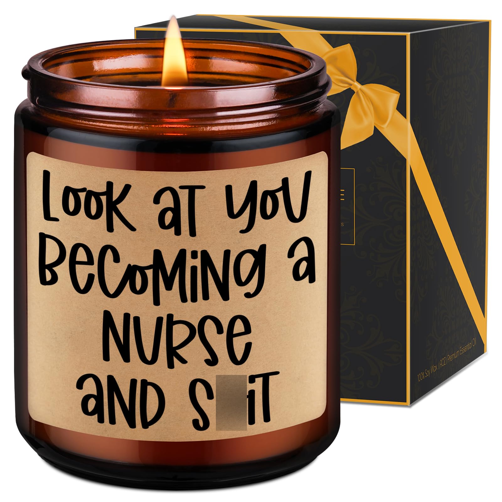 LEADO Candles - Nurse Gifts for Women, Men - Nurse Graduation Gifts, LPN, RN Gifts for Nurses - Funny Christmas, Nursing School, Nursing Graduation Gifts for Her, Nursing Student, New Nurses