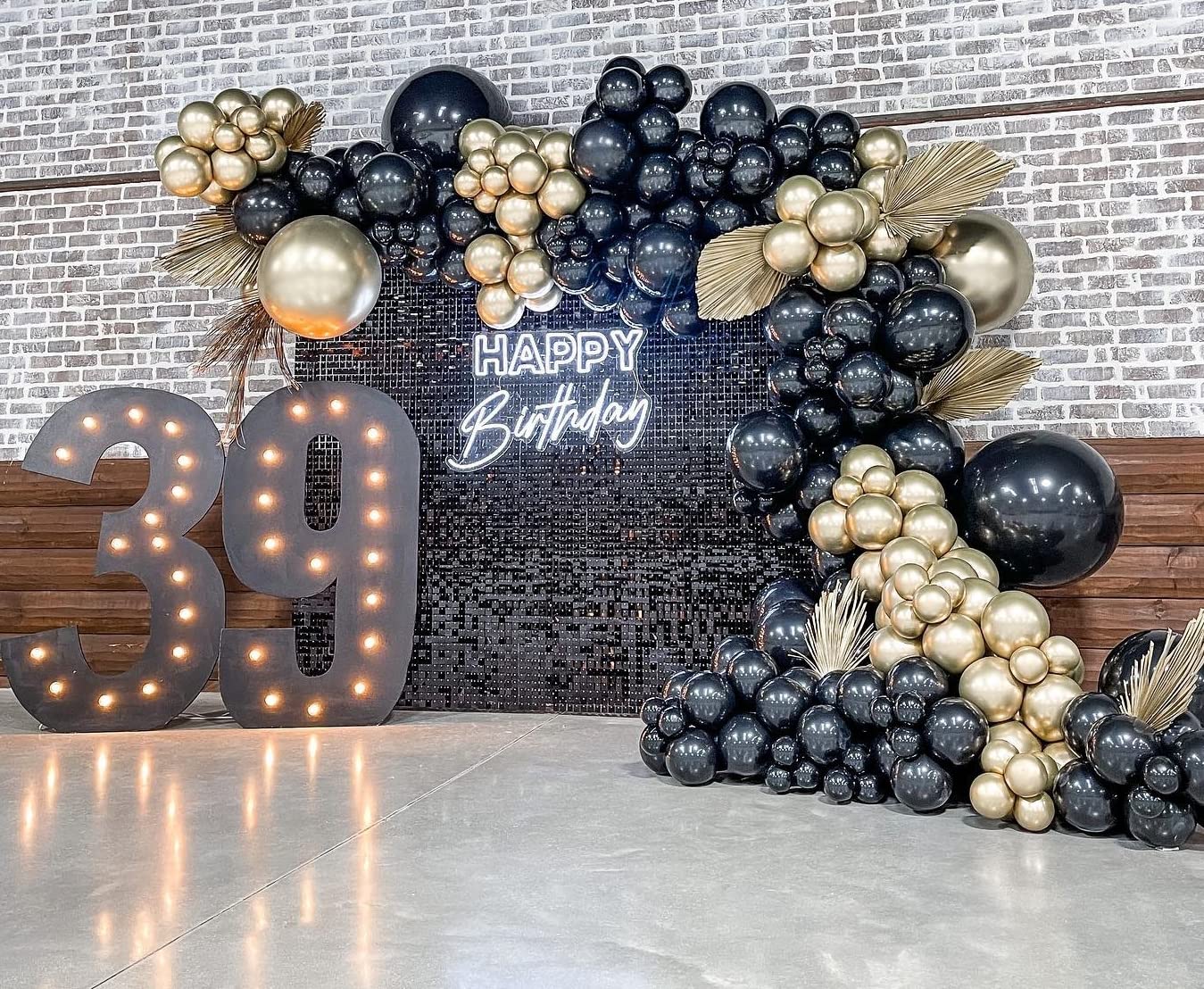 Black Balloons 85 pcs Black Balloon Garland Arch Kit 5/10/12/18 Inch Different Sizes Black Matte Latex Balloons for Graduation Party Decorations Wedding Birthday Party Anniversary Decorations