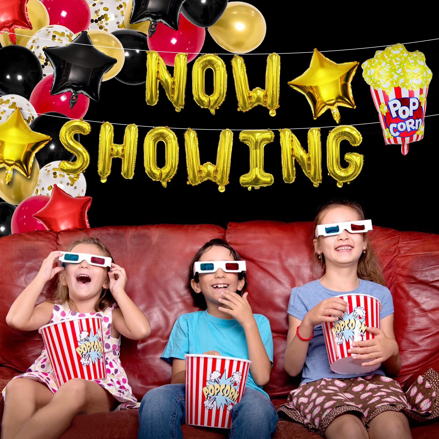 Movie Night Decorations Hollywood Party Decorations Now Showing Movie Night Supplies Movie Theater Decor Sing Movie Theme Party Decorations for Bridal Shower Birthday Party Supplies Film Backdrop