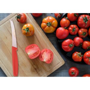 HIC Kitchen Serrated Tomato Knife, German Steel Blade