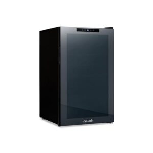 Newair 51 Bottle Wine Cooler Refrigerator | Shadow Series | Freestanding Mirrored Wine and Beverage Fridge with Double-Layer Tempered Glass Door & Compressor Cooling For Reds, Whites, & Sparkling Wine