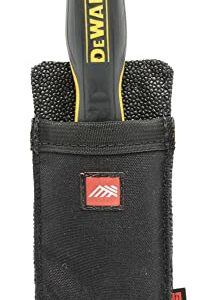 Diamondback Utility Sheath - Tool Belt Pouch for Utility Knife, Chisel or Jab Saw - Clip-On Utility Pouch Tool Holster - Multitool Sheath for Carpenters, Roofers, Framers & Drywallers (9.5"x1.75"x7")