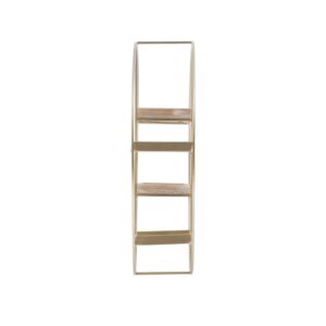 Lindell Round 4 Shelf Wall Storage Gold