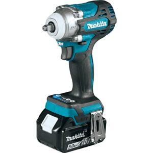 Makita XWT16T 18V LXT® Lithium-Ion Brushless Cordless 4-Speed 3/8" Sq. Drive Impact Wrench w/Friction Ring Anvil (5.0Ah)