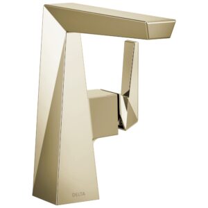 delta faucet 643-pn-pr-dst trillian lavatory, lumicoat polished nickel