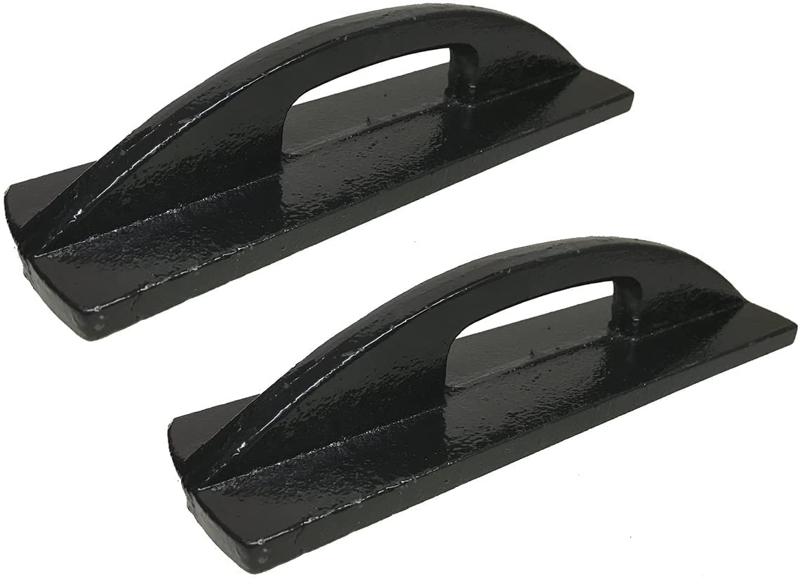 Fabric Pattern Cloth Weight Set of 2 Heavy Duty Iron cast Fabric Weights, PAINTED BLACK (CWT-2)