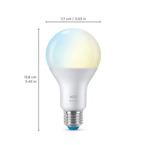 WiZ 100W Eq. (14.5W) A21 Tunable White LED Smart Bulb - Pack of 1 - E26- Indoor - Connects to Your Existing Wi-Fi - Control with Voice or App + Activate with Motion - Matter Compatible