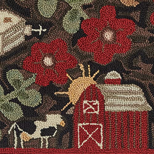 Park Designs Farm Life Hooked Rug 2' x 3'