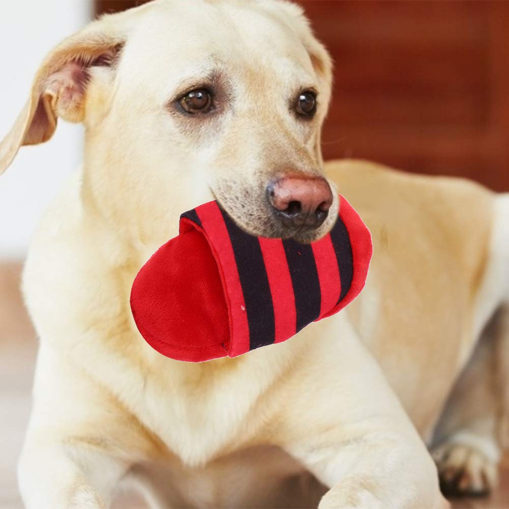 3PCS Small Dog Toys, Cute Slipper Shape Plush Dog Squeaky Toys Puppy Chew Toys Teething Toys Shoes Dog Toy for Small Dogs and Puppies