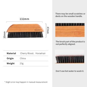 watchget Espresso Machine Cleaning Brush Coffee Grinder Brush Countertop Cleaning Wooden Handle and Natural Bristle Bar Cleaning Tool