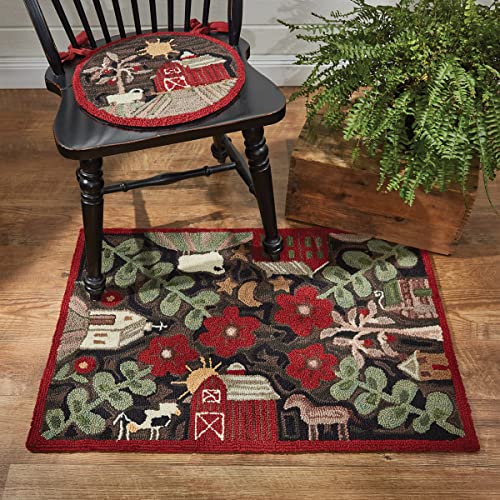 Park Designs Farm Life Hooked Rug 2' x 3'