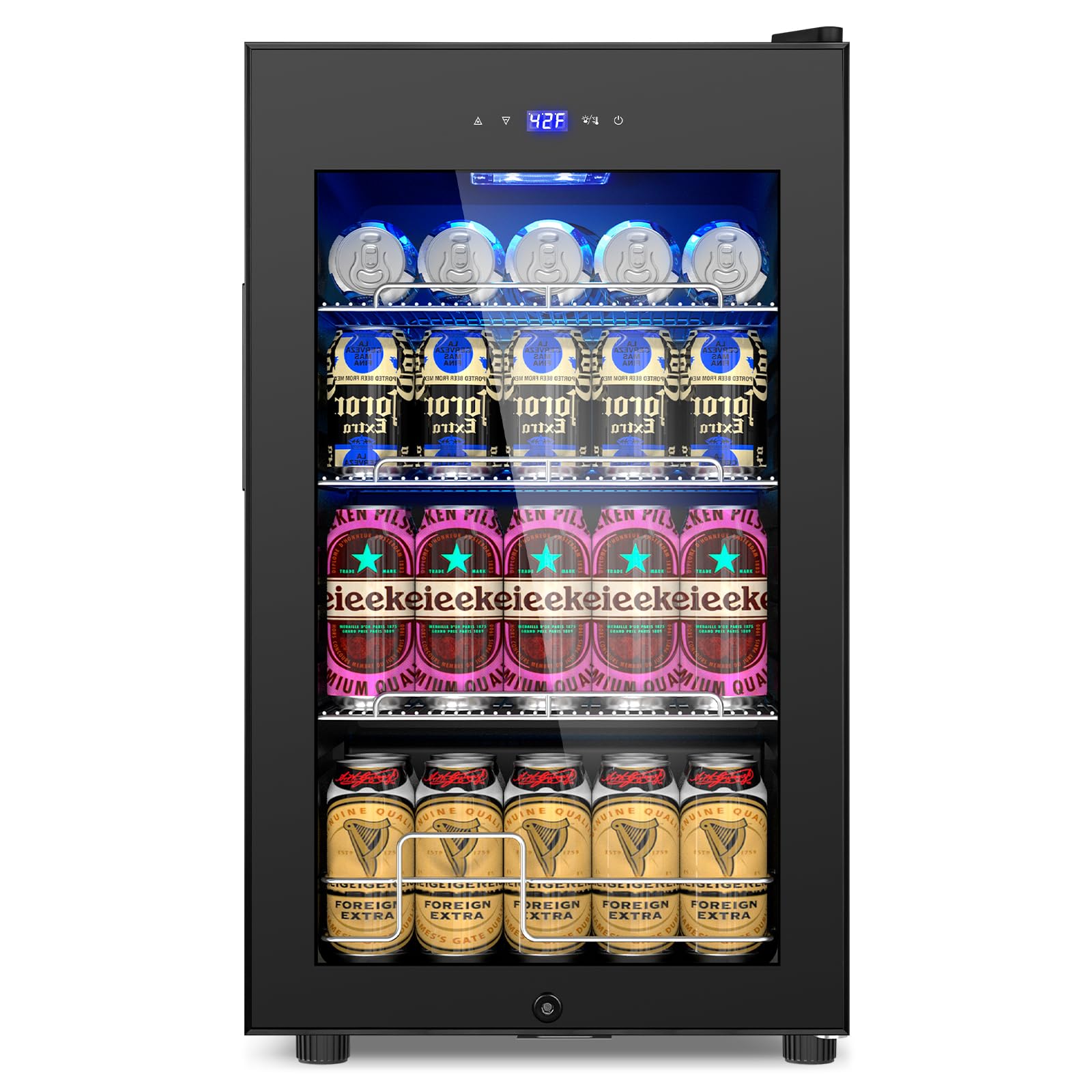 Velivi Upgraded 24 Inch Wine Cooler Refrigerator, 190 Bottles Wine Fridge with Professional Temperature Control System, Freestanding or Built-in installation, Quiet Operation