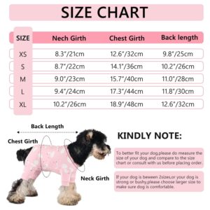 Pawcomon Dog Onesie for After Surgery Recovery Suit Pet Surgical Suit for Female Male Cone E-Collar Alternatives After Spay Abdominal Wounds Protector Dog Anti-Licking Onesie for Small Medium Dogs