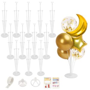 rubfac balloon stand kits for 2024 new year party decorations, 12 sets balloon stand holder for graduation baby shower gender reveal party decorations, for bridal shower engagement birthday wedding