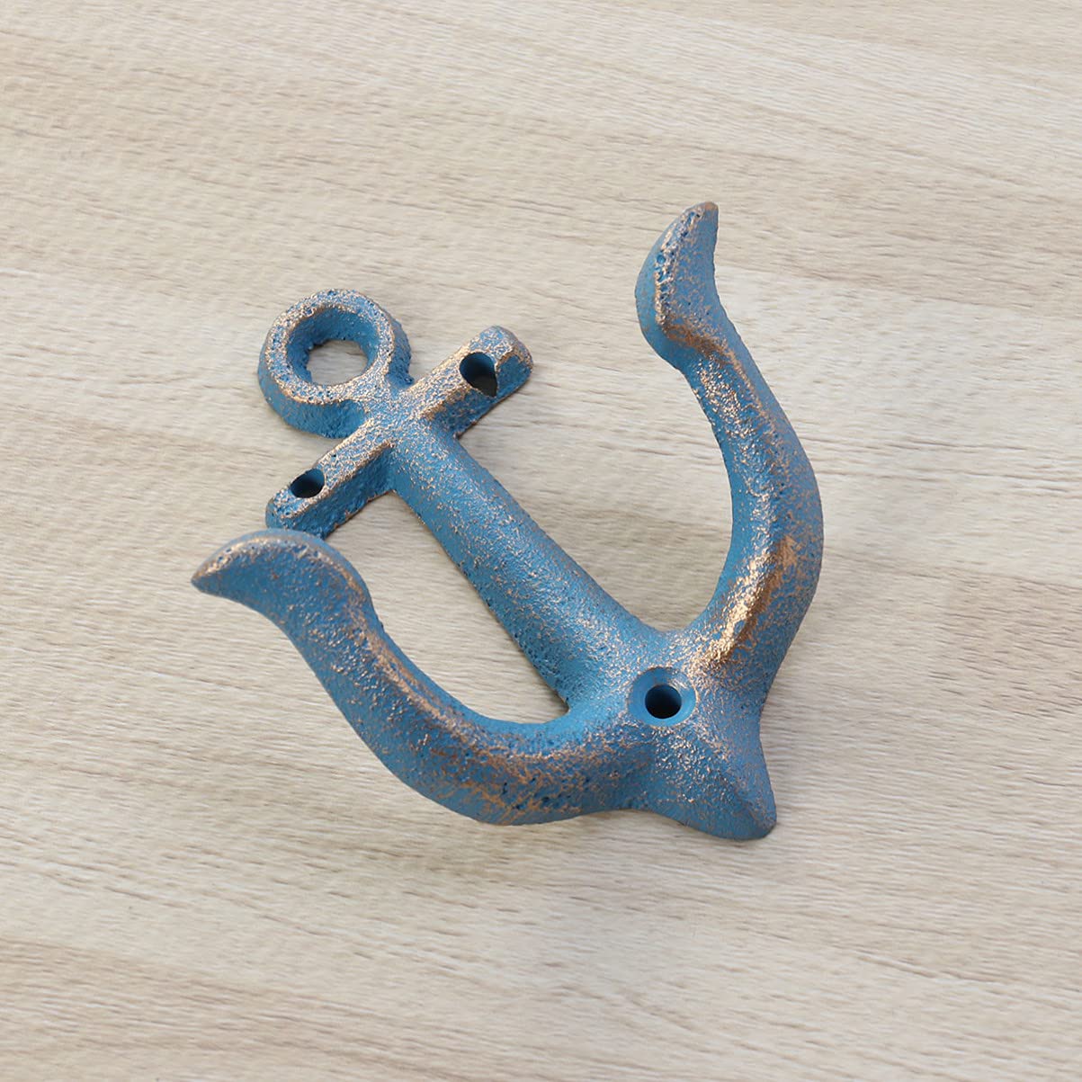 Vintage Rustic Cast Iron Nautical Wall Hooks Coat Hooks Rack, Nautical Anchor Wall Hooks for Home Bathroom Towel Coat Hooks Hanger (Screws Included)