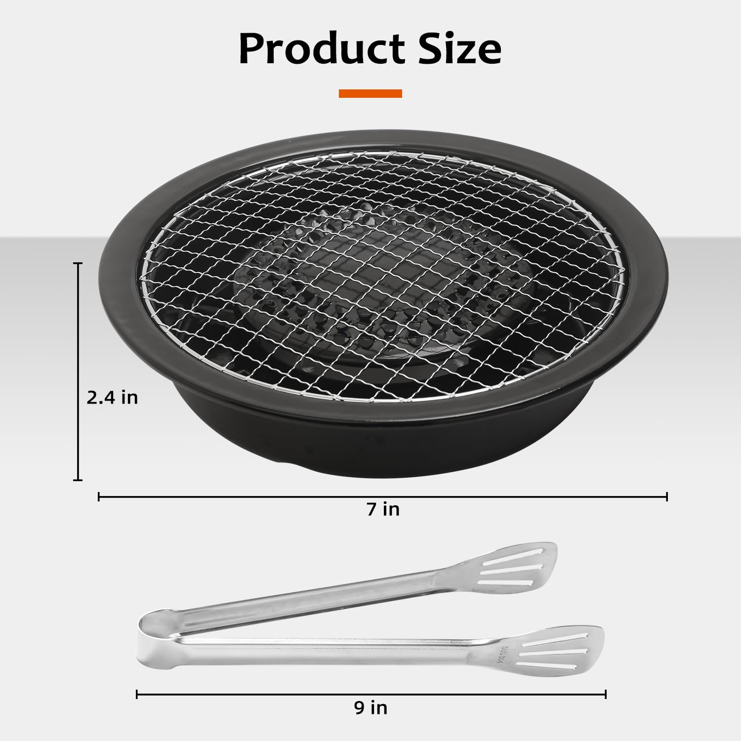 FAPEND Japan Korean Cookware Aburi Stove Top Grill Pan for Cooking Stove BBQ Yakiniku, Black, With a Built-in Water Pan Free 304 Stainless Steel Barbecue Tongs (Japan Import)