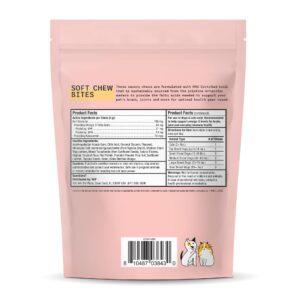 Bark & Whiskers Antarctic Krill Bites, 6.34 Oz. (180 g), 60 Chews, EPA & DHA, Supports Brain & Joint Health, Veterinarian Formulated, Non-GMO, MSC Certified, Dr. Mercola