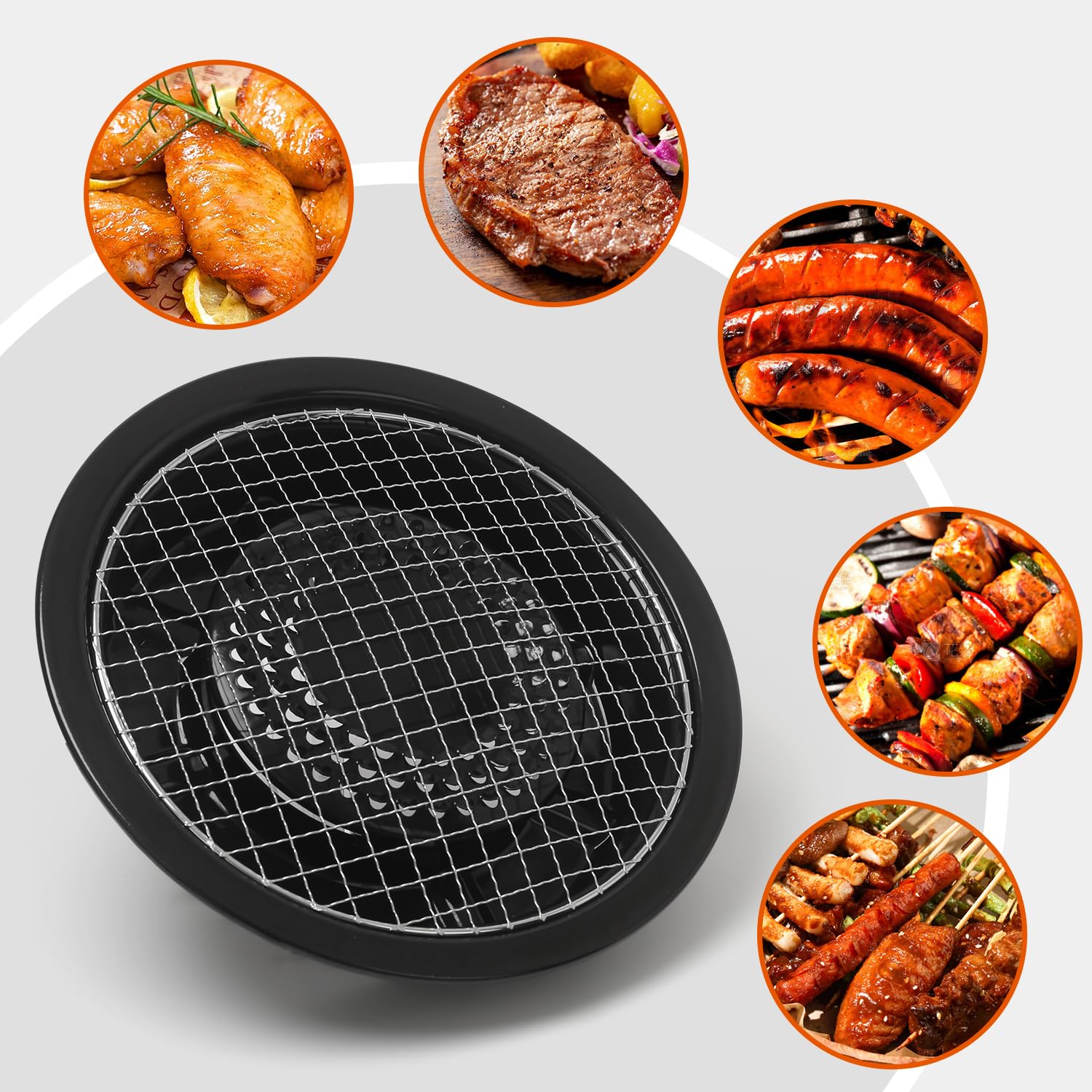 FAPEND Japan Korean Cookware Aburi Stove Top Grill Pan for Cooking Stove BBQ Yakiniku, Black, With a Built-in Water Pan Free 304 Stainless Steel Barbecue Tongs (Japan Import)