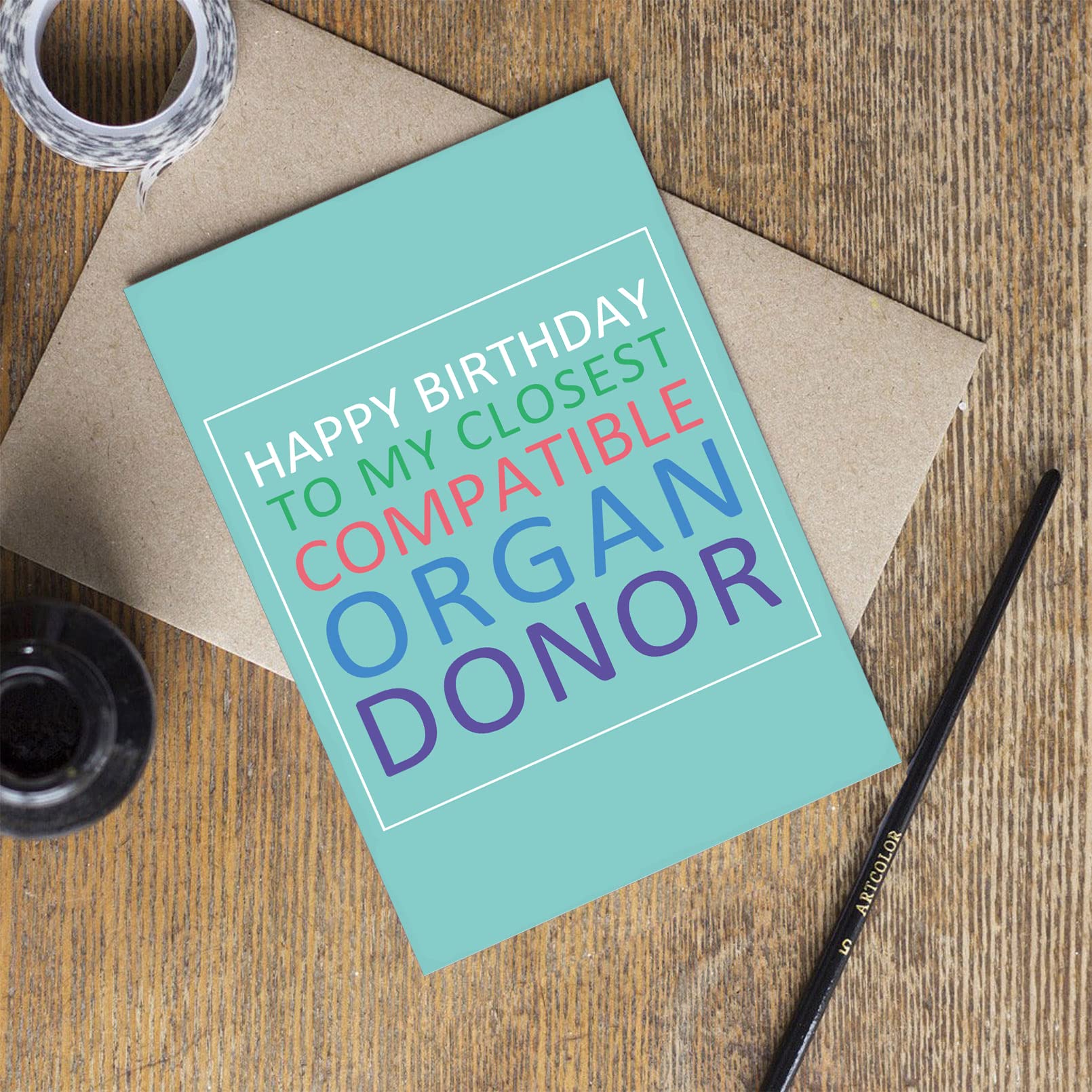 Funny Brother Sister Birthday Card, Happy Birthday Card for Siblings, Happy Birthday to My Closest Compatible Organ Donor