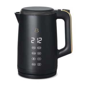 cocas 1.7l one-touch electric kettle, black sesame by drew barrymore