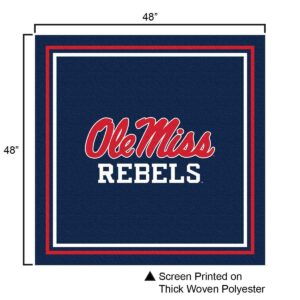 College Flags & Banners Co. Ole Miss Navy Logo Tablecloth or Table Overlay