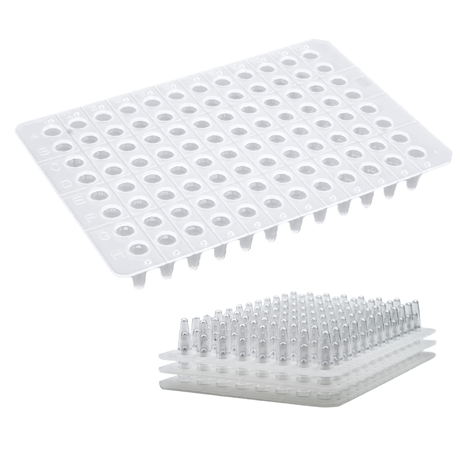 96 Well PCR Plate - 10/Pack (.1mL, Non-Skirted)