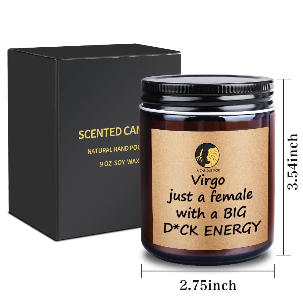 Funny Birthday Gifts for Women Men, Unique Virgo Candle Bday Gifts for Her Best Friends Woman Mom Sister Girlfriend 21st 30th 40th 50th, Fun Present for Grandma Wife Husband Frendship Ideas