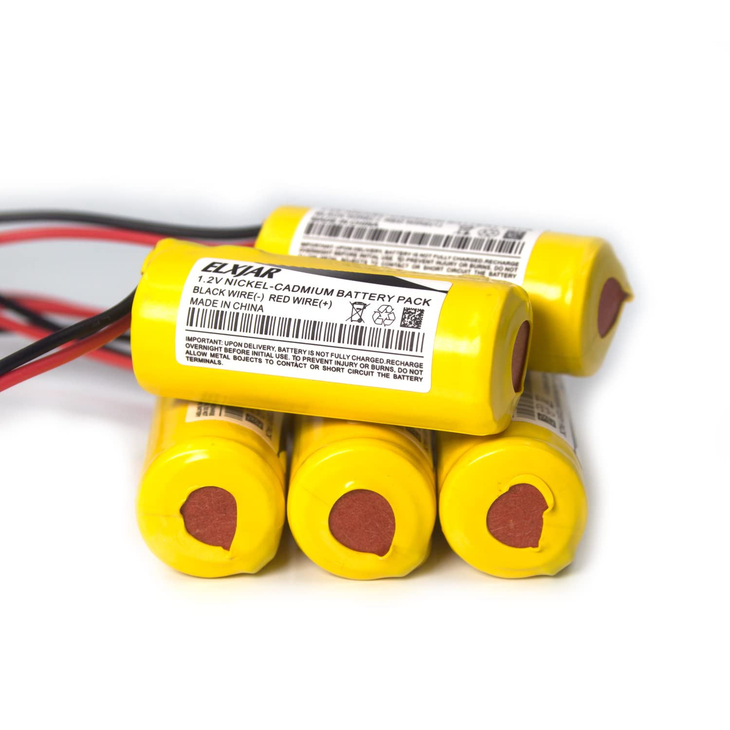 Coonyard (5-Pack) 1.2V 1500mAh 4/5A ELB-0320 Ni-CD Battery Replacement for Lithonia ELB1P2901N ELB1P201NB ELB1P201N2 ELB1210N ELB1P201N ELB-1P201NB Exit Sign Emergency Light