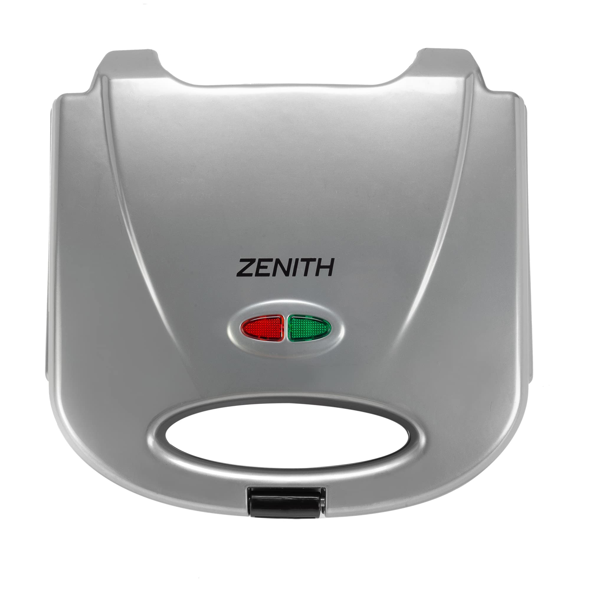 Zenith Electric Indoor Waffle Grill Maker with Zera Non-Stick Grilling Plates, Countertop Bread Toaster Easy Storage & Clean Perfect for Breakfast Grilled Cheese Egg & Steak, Platinum Silver