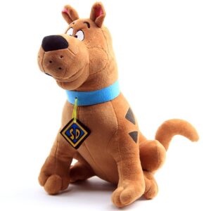 zjyjing plush animal brown plush dog toy, cute cartoon dog stuffed plush pillow toy adult children birthday plush toy (13.7")