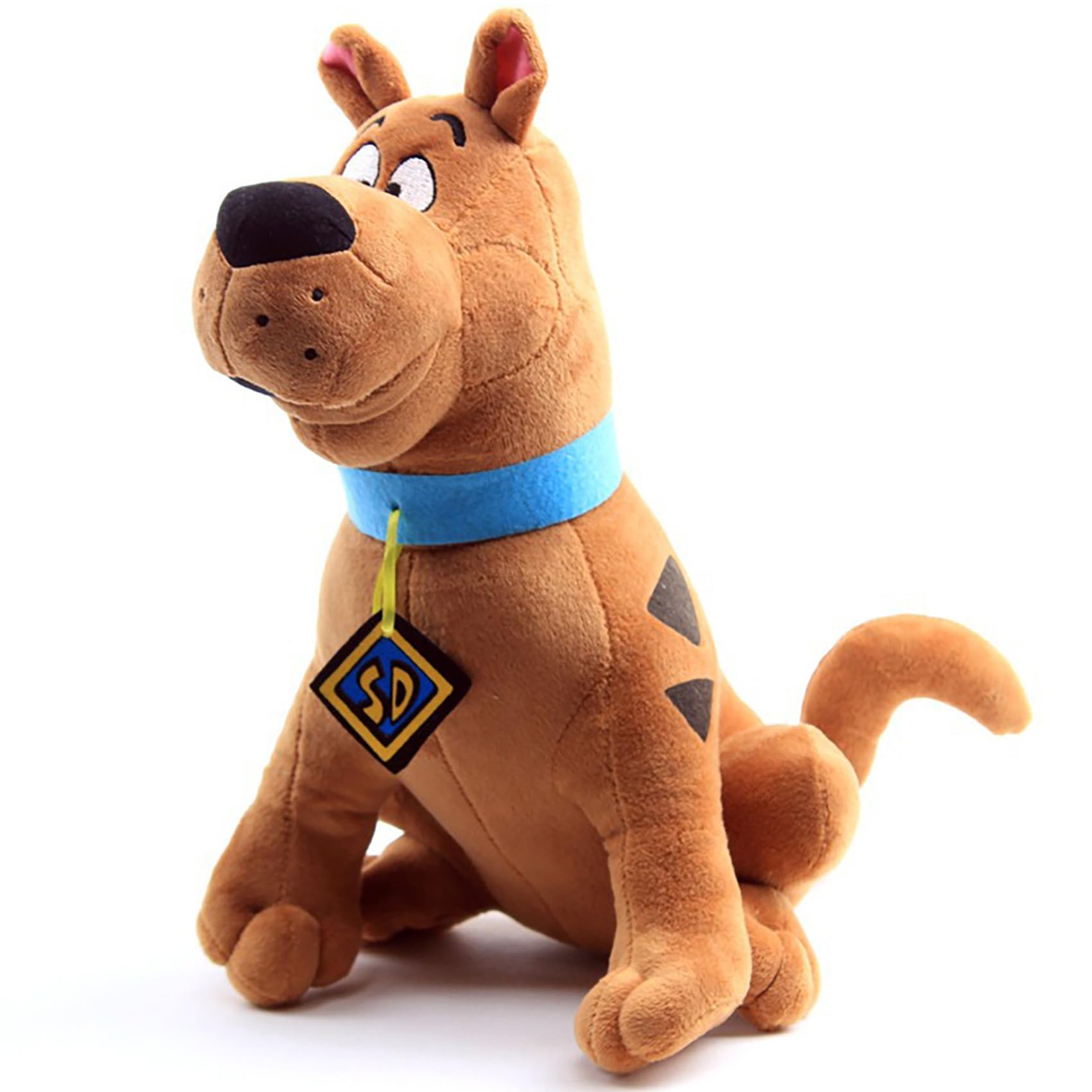 ZJYJING Plush Animal Brown Plush Dog Toy, Cute Cartoon Dog Stuffed Plush Pillow Toy Adult Children Birthday Plush Toy (13.7")