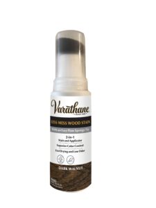 varathane 368029 less mess wood stain and applicator, 4 oz, dark walnut