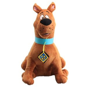 ZJYJING Plush Animal Brown Plush Dog Toy, Cute Cartoon Dog Stuffed Plush Pillow Toy Adult Children Birthday Plush Toy (13.7")