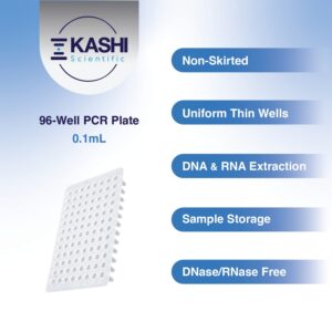 96 Well PCR Plate - 10/Pack (.1mL, Non-Skirted)