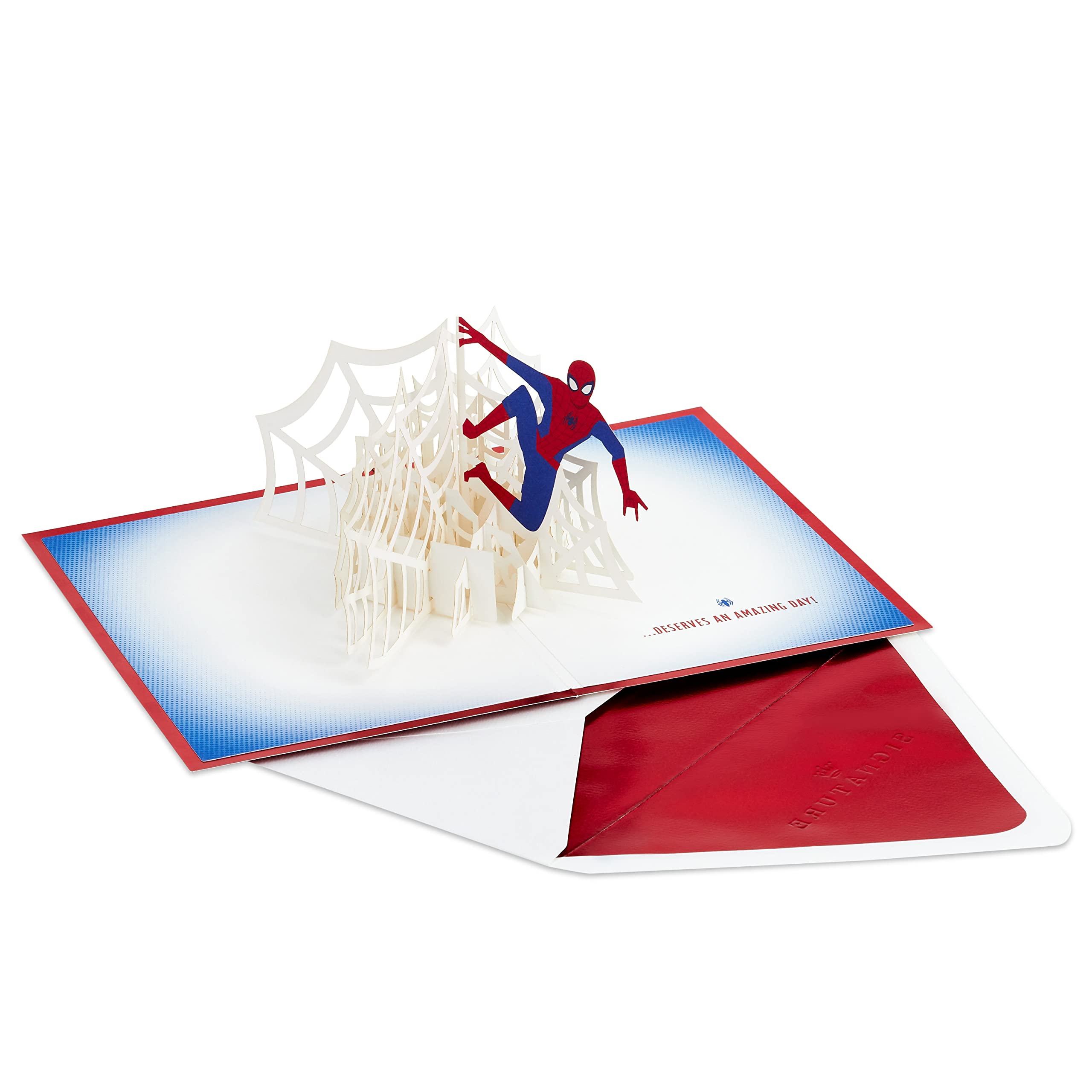 Hallmark Spider-Man Pop Up Birthday Card (Someone Amazing Like You) Signature Paper Wonder 3D Card