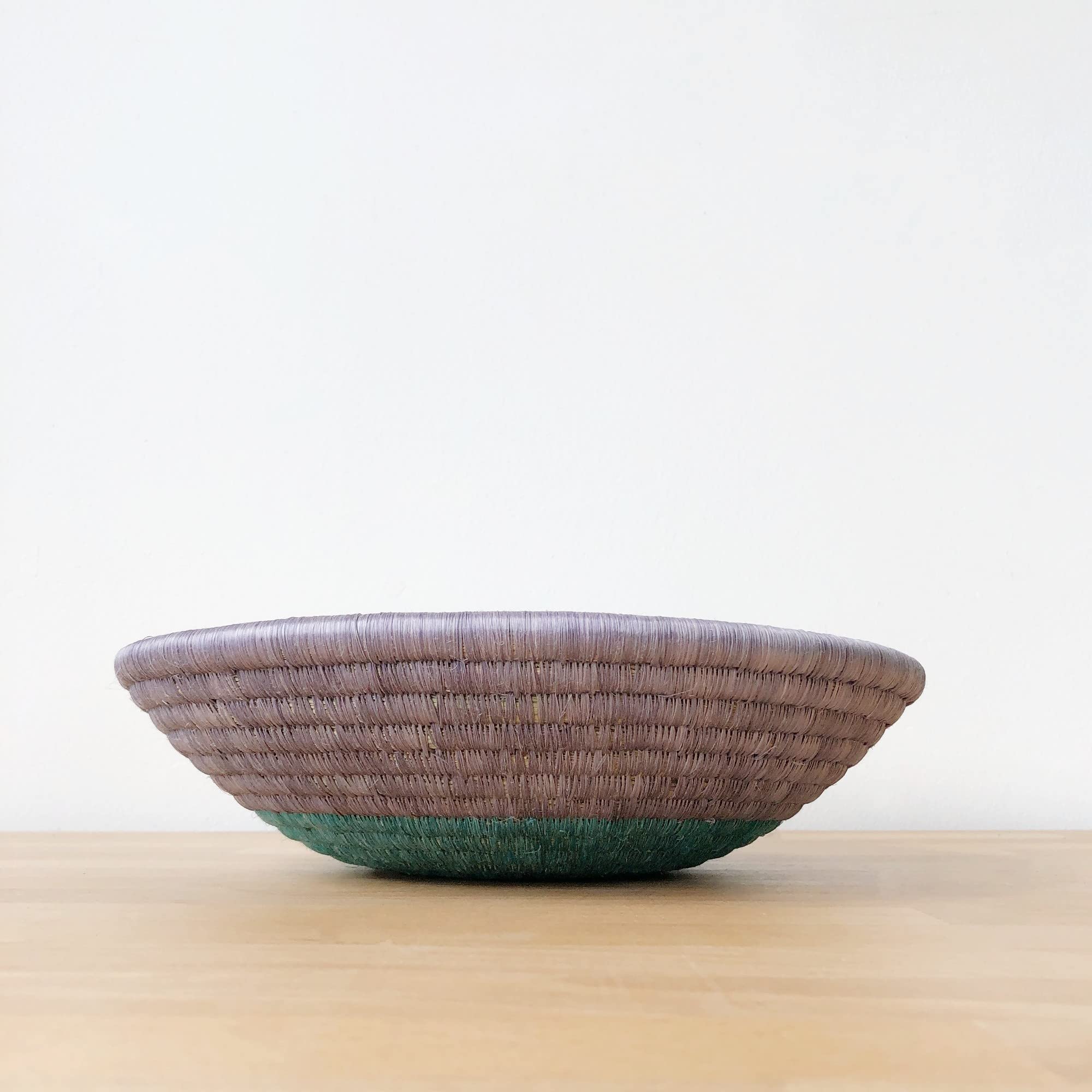 African Basket- Nyakizu/Rwanda Basket/Woven Bowl/Sisal & Sweetgrass Basket/Blush Pink, Lilac, Teal